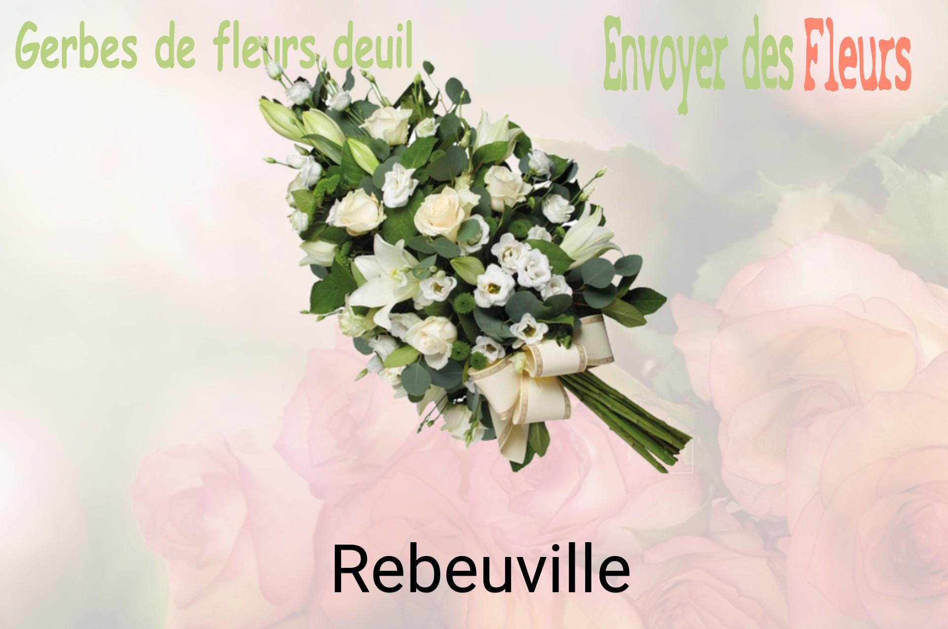 Gerbe de fleurs de deuil livrée à Rebeuville